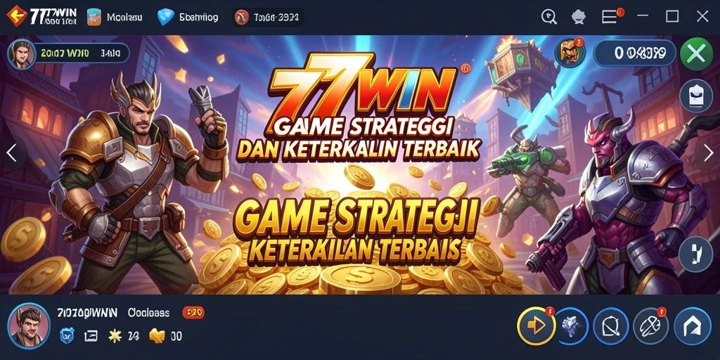 Screenshot utama menampilkan pertempuran strategi di 777WIN.