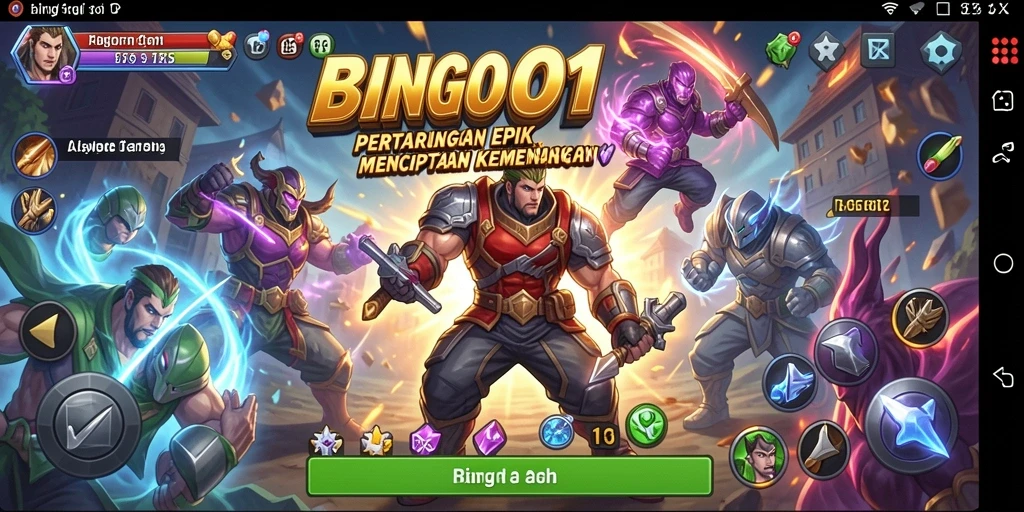 Screenshot menampilkan pertarungan seru di BINGO101 yang penuh aksi.