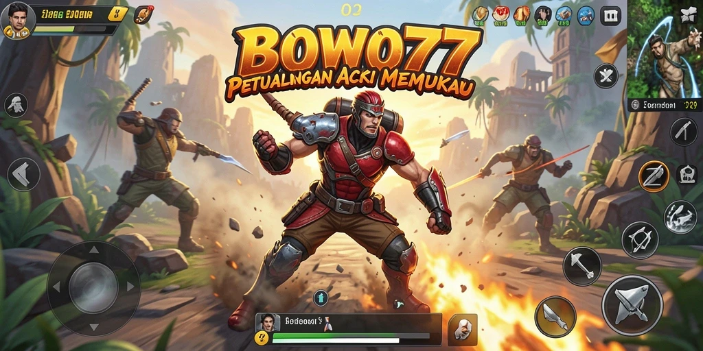 Tampilan mendebarkan dari gameplay BOWO77 dengan aksi seru.