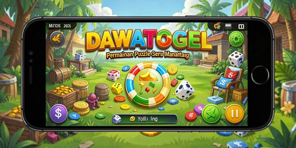 Screenshot utama DAWATOGEL menunjukkan gameplay Puzzle yang menarik.