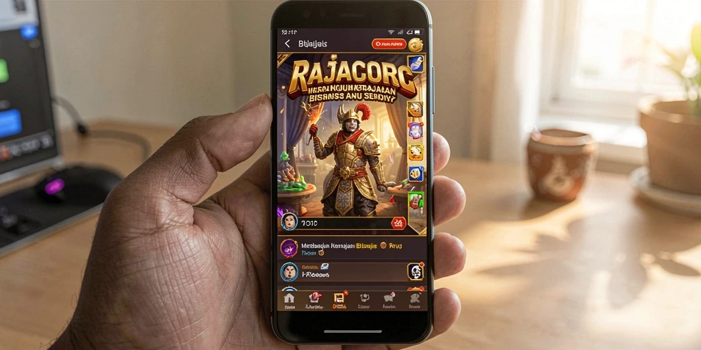Tampilan menarik dari gameplay RAJACORC yang penuh tantangan.