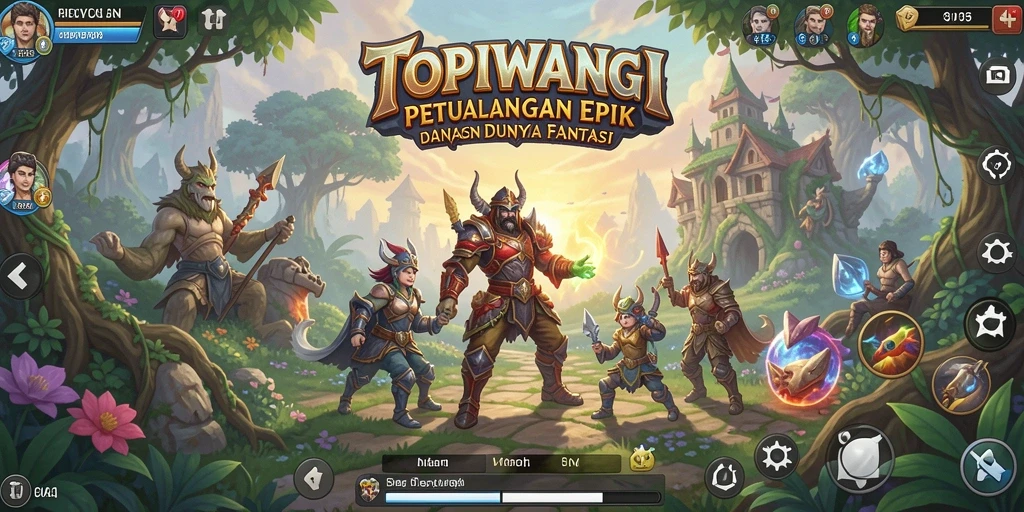 Gameplay menarik dengan pertarungan RPG yang seru.