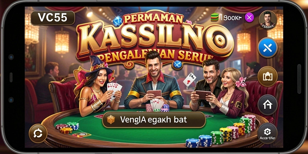 Tampilkan gameplay seru VC55 di kasino digital.